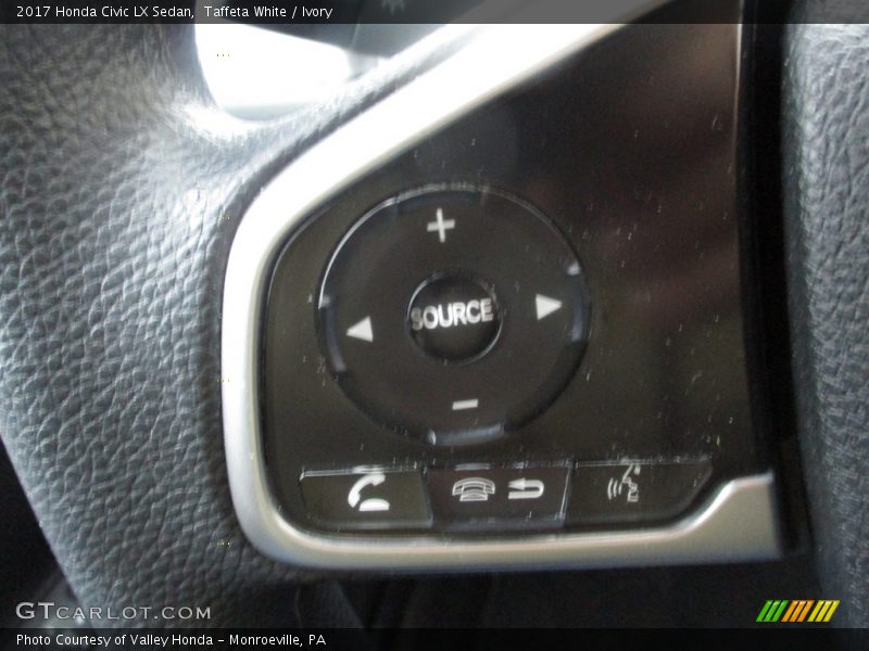 Taffeta White / Ivory 2017 Honda Civic LX Sedan