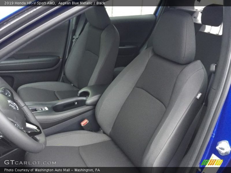 Aegean Blue Metallic / Black 2019 Honda HR-V Sport AWD