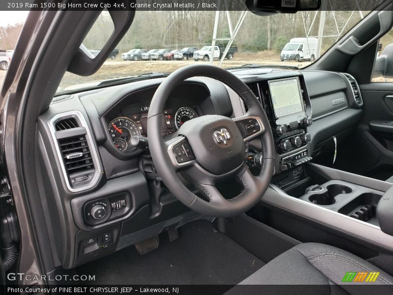 Granite Crystal Metallic / Black 2019 Ram 1500 Big Horn Crew Cab 4x4
