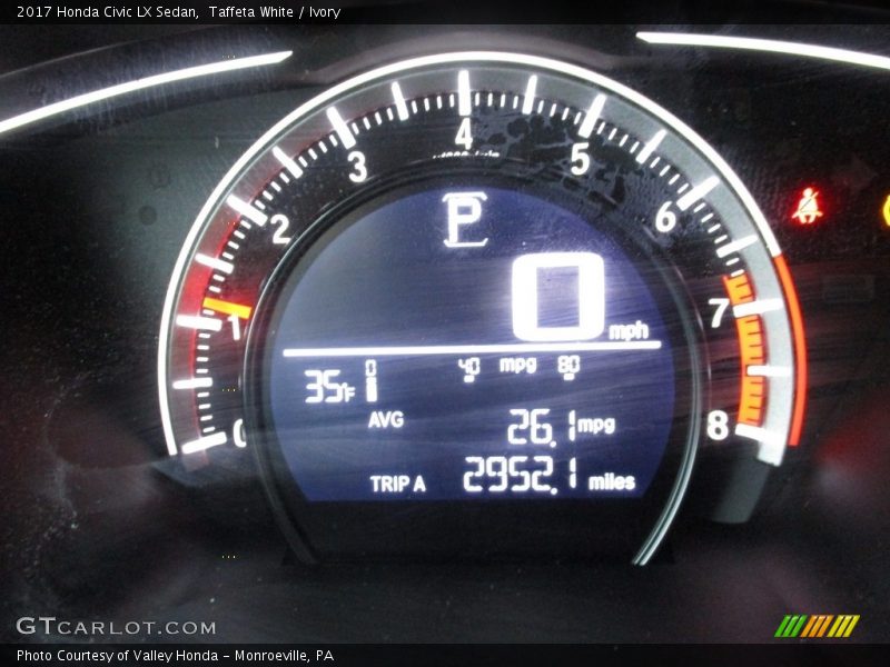 Taffeta White / Ivory 2017 Honda Civic LX Sedan