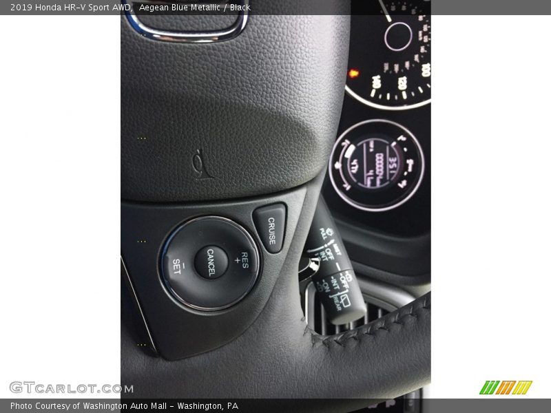Aegean Blue Metallic / Black 2019 Honda HR-V Sport AWD