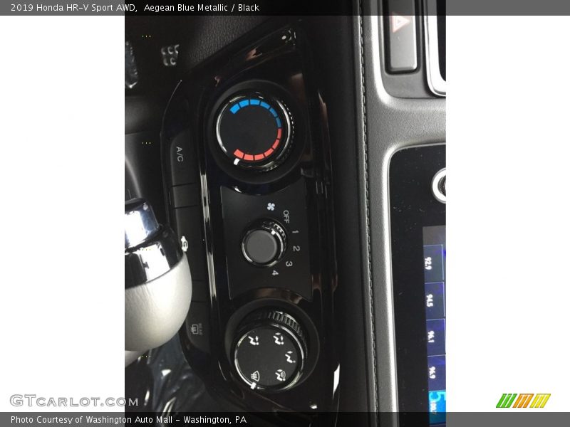 Aegean Blue Metallic / Black 2019 Honda HR-V Sport AWD