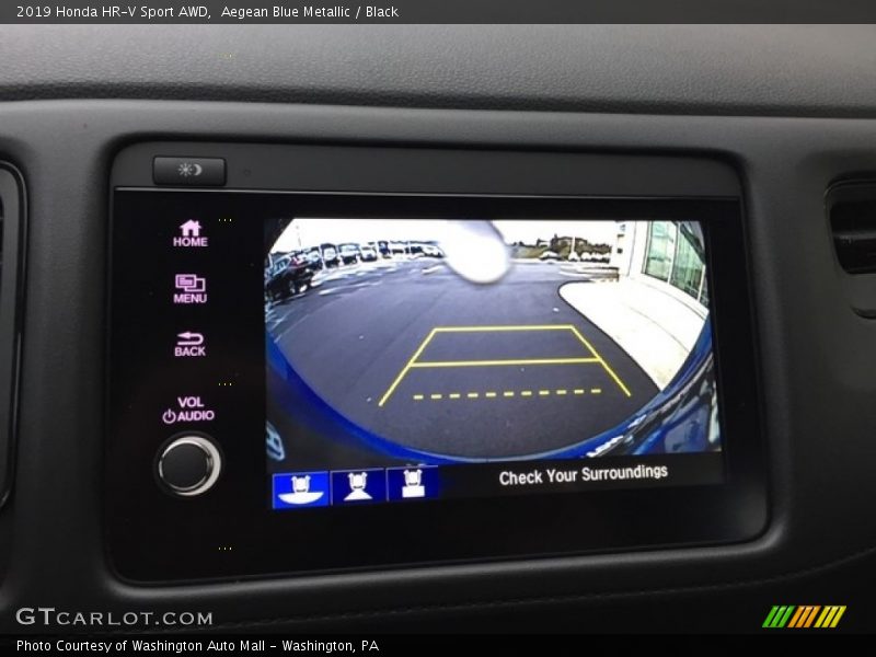 Aegean Blue Metallic / Black 2019 Honda HR-V Sport AWD
