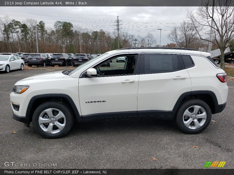 White / Black 2019 Jeep Compass Latitude 4x4