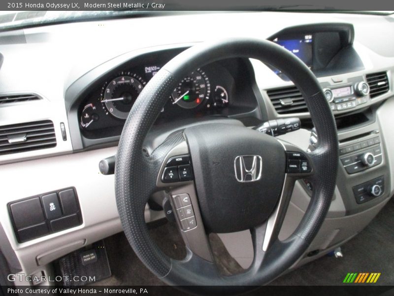 Modern Steel Metallic / Gray 2015 Honda Odyssey LX