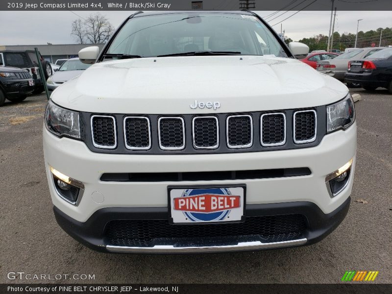 White / Black/Ski Gray 2019 Jeep Compass Limited 4x4