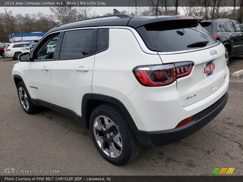 White / Black/Ski Gray 2019 Jeep Compass Limited 4x4