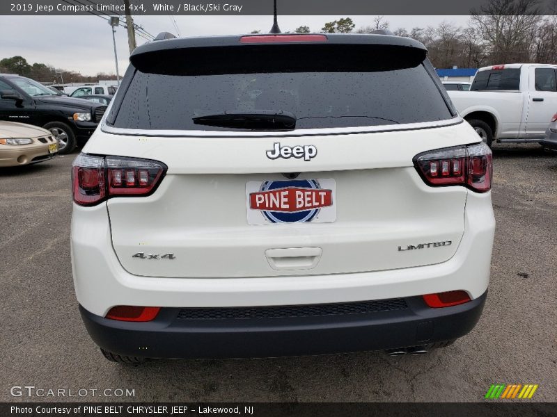 White / Black/Ski Gray 2019 Jeep Compass Limited 4x4