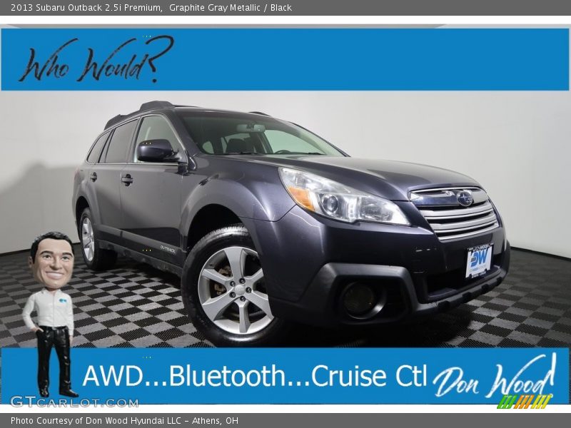 Graphite Gray Metallic / Black 2013 Subaru Outback 2.5i Premium