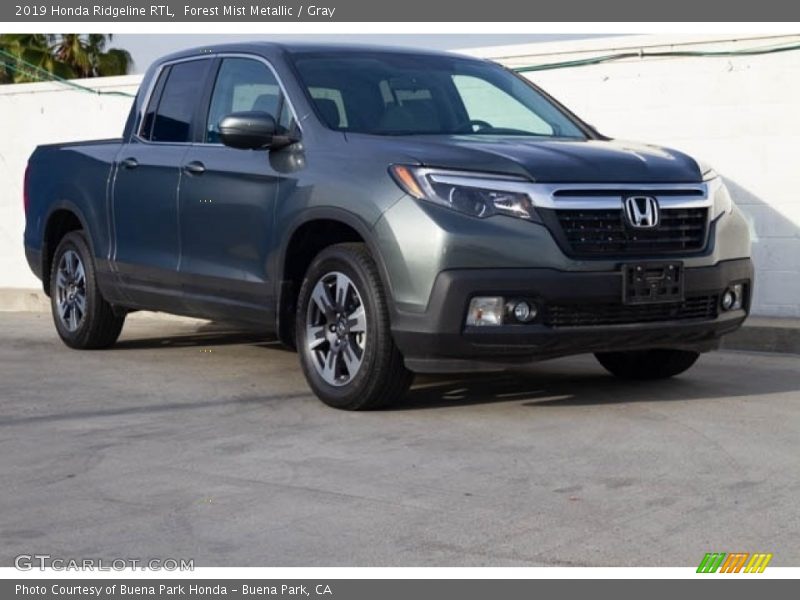 Forest Mist Metallic / Gray 2019 Honda Ridgeline RTL