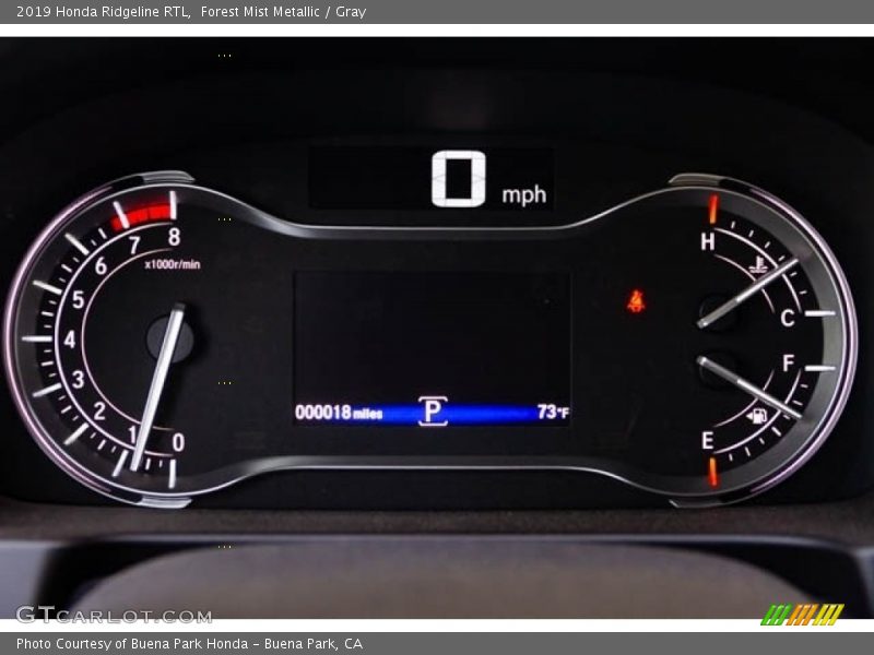 2019 Ridgeline RTL RTL Gauges
