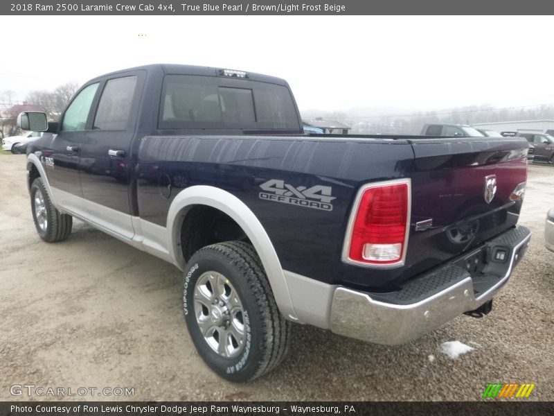 True Blue Pearl / Brown/Light Frost Beige 2018 Ram 2500 Laramie Crew Cab 4x4