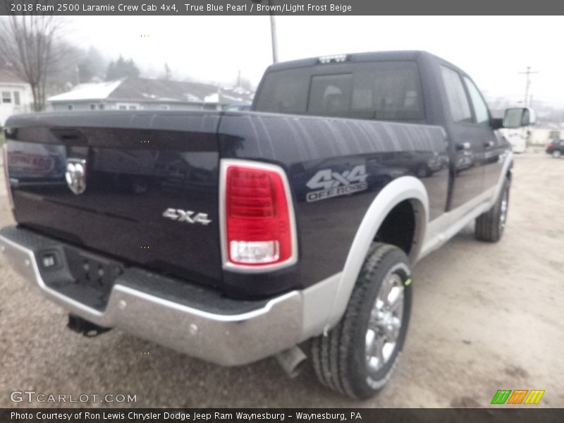 True Blue Pearl / Brown/Light Frost Beige 2018 Ram 2500 Laramie Crew Cab 4x4