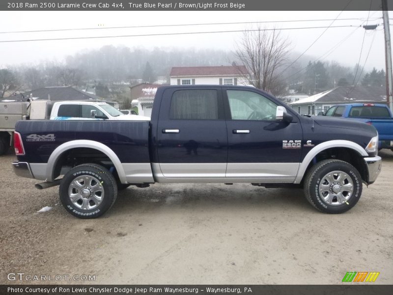 True Blue Pearl / Brown/Light Frost Beige 2018 Ram 2500 Laramie Crew Cab 4x4