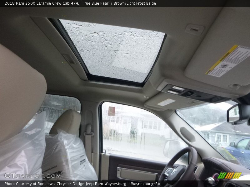 True Blue Pearl / Brown/Light Frost Beige 2018 Ram 2500 Laramie Crew Cab 4x4
