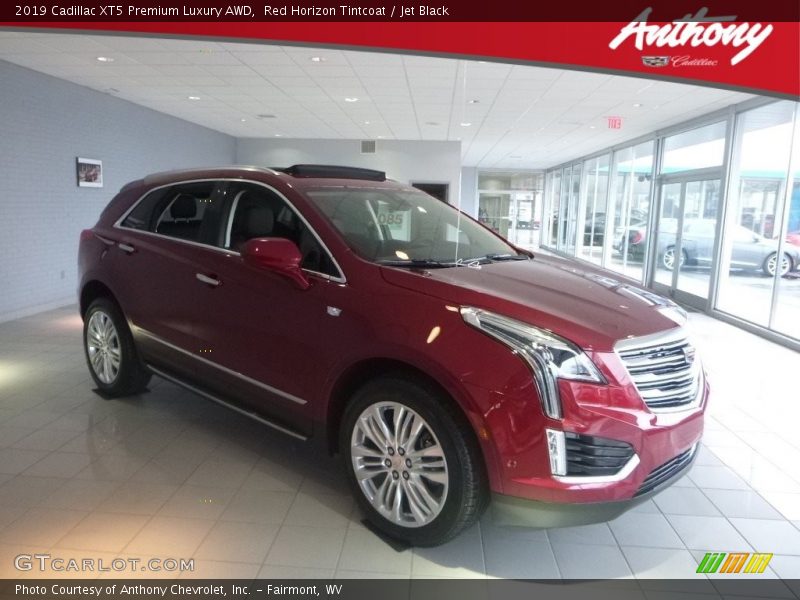 Red Horizon Tintcoat / Jet Black 2019 Cadillac XT5 Premium Luxury AWD