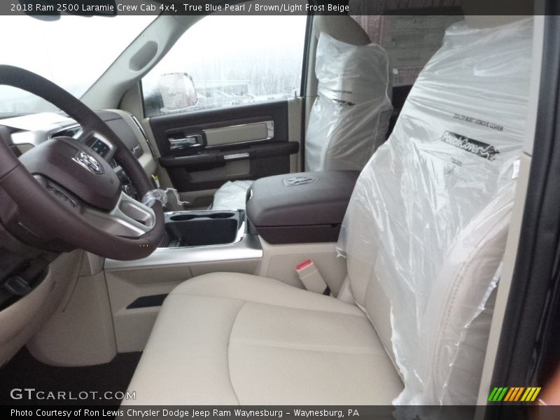True Blue Pearl / Brown/Light Frost Beige 2018 Ram 2500 Laramie Crew Cab 4x4