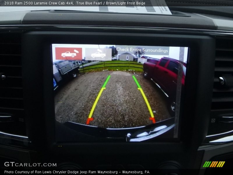 True Blue Pearl / Brown/Light Frost Beige 2018 Ram 2500 Laramie Crew Cab 4x4