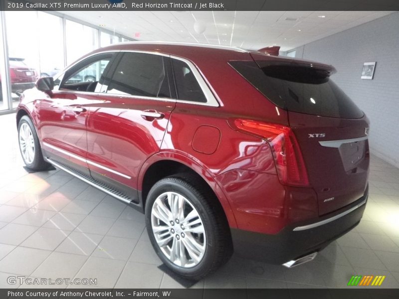 Red Horizon Tintcoat / Jet Black 2019 Cadillac XT5 Premium Luxury AWD