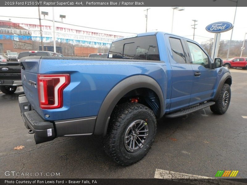 Performance Blue / Raptor Black 2019 Ford F150 SVT Raptor SuperCab 4x4