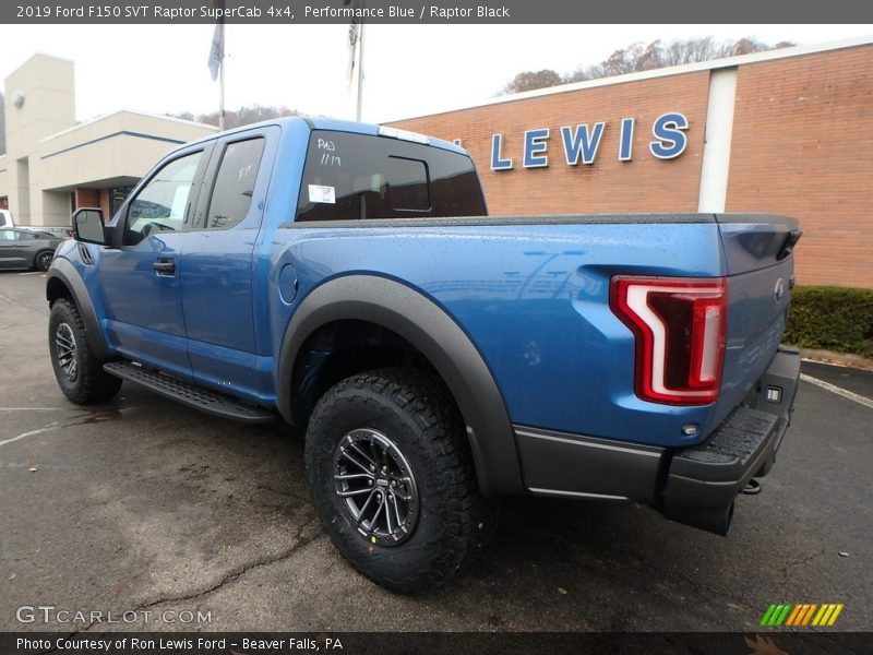 Performance Blue / Raptor Black 2019 Ford F150 SVT Raptor SuperCab 4x4