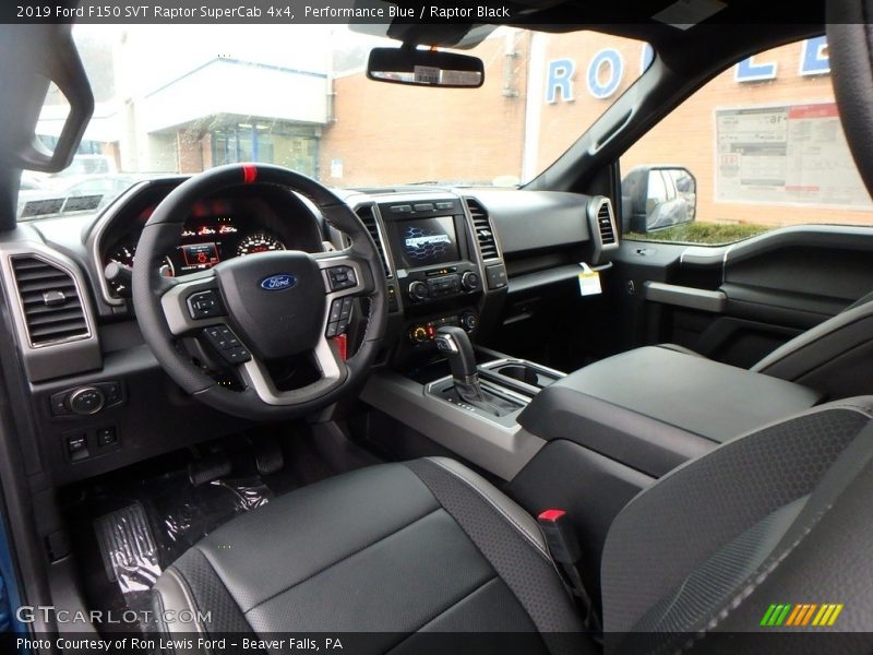  2019 F150 SVT Raptor SuperCab 4x4 Raptor Black Interior