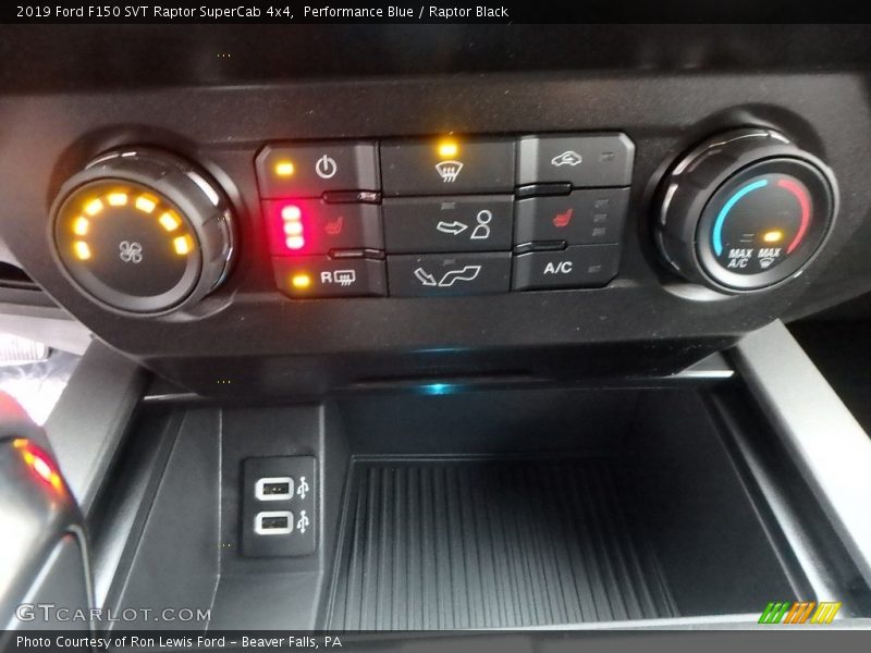 Controls of 2019 F150 SVT Raptor SuperCab 4x4