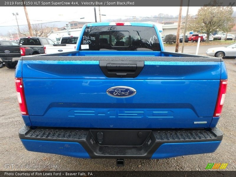 Velocity Blue / Sport Black/Red 2019 Ford F150 XLT Sport SuperCrew 4x4