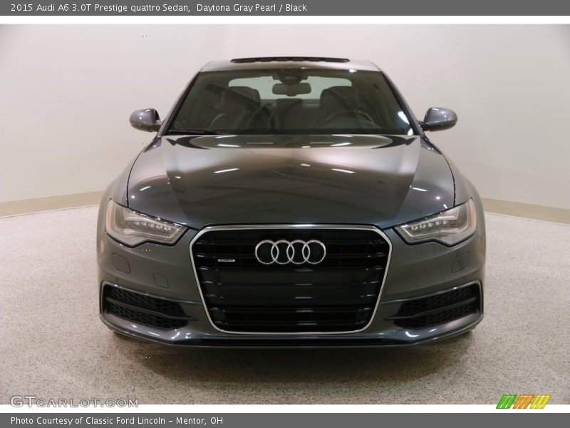 Daytona Gray Pearl / Black 2015 Audi A6 3.0T Prestige quattro Sedan