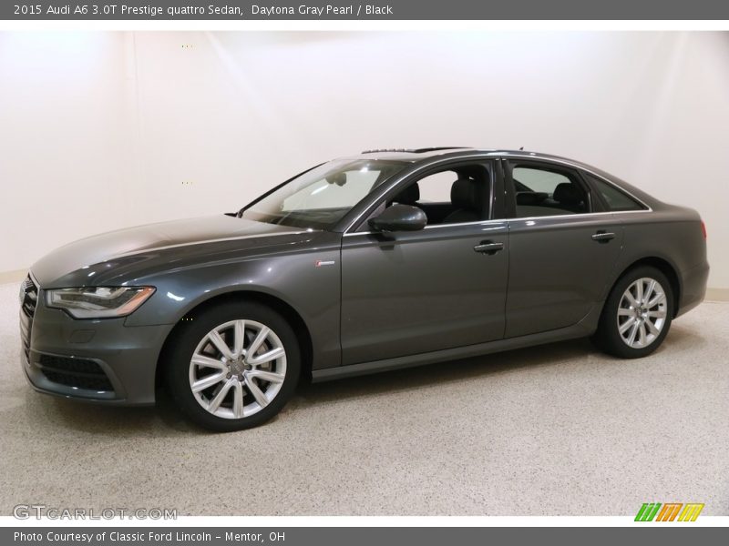 Daytona Gray Pearl / Black 2015 Audi A6 3.0T Prestige quattro Sedan