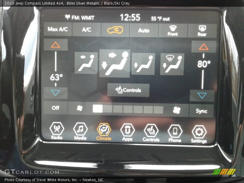 Billet Silver Metallic / Black/Ski Gray 2019 Jeep Compass Limited 4x4