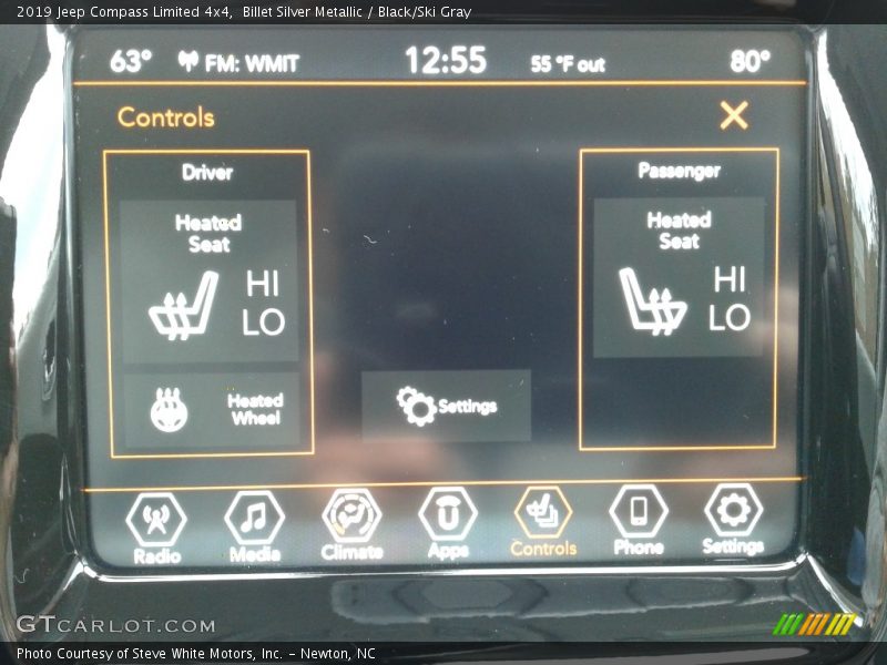 Billet Silver Metallic / Black/Ski Gray 2019 Jeep Compass Limited 4x4