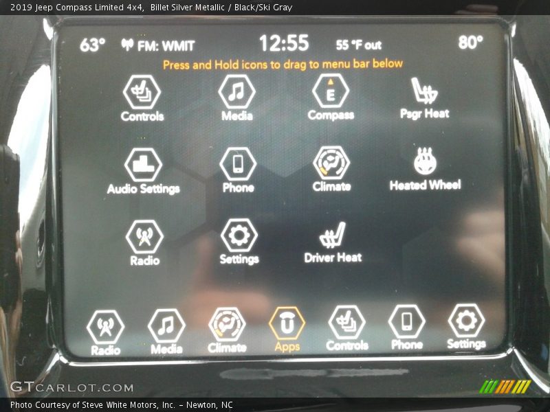 Billet Silver Metallic / Black/Ski Gray 2019 Jeep Compass Limited 4x4