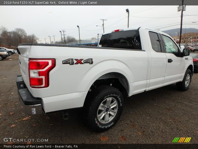 Oxford White / Light Camel 2019 Ford F150 XLT SuperCab 4x4