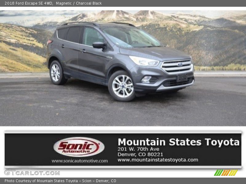 Magnetic / Charcoal Black 2018 Ford Escape SE 4WD
