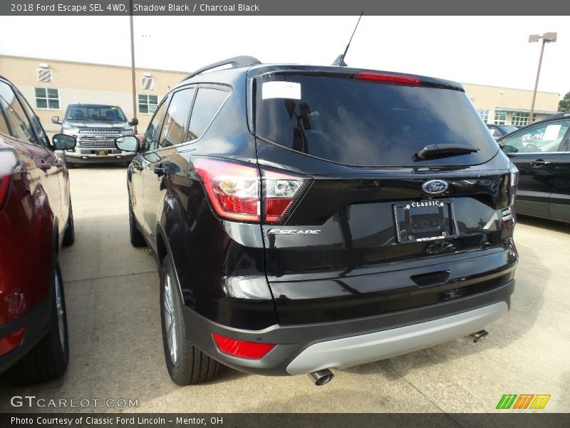 Shadow Black / Charcoal Black 2018 Ford Escape SEL 4WD
