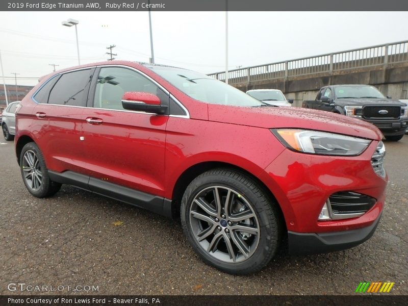  2019 Edge Titanium AWD Ruby Red
