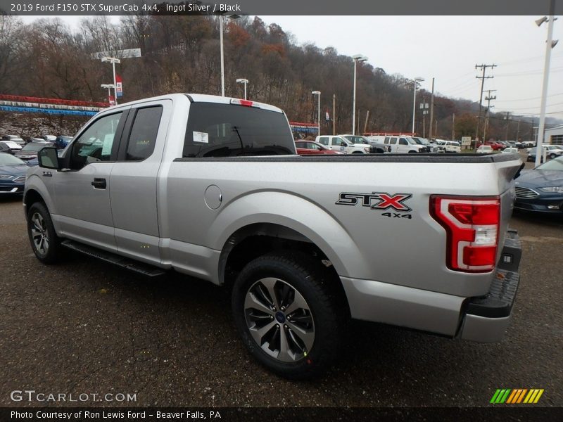 Ingot Silver / Black 2019 Ford F150 STX SuperCab 4x4