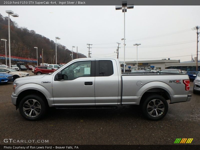 Ingot Silver / Black 2019 Ford F150 STX SuperCab 4x4