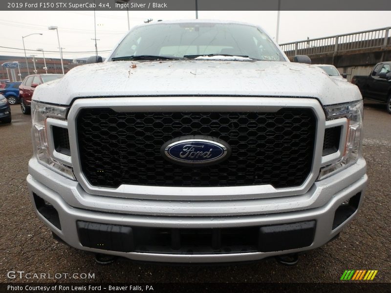 Ingot Silver / Black 2019 Ford F150 STX SuperCab 4x4