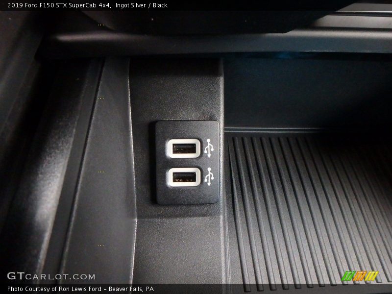 Ingot Silver / Black 2019 Ford F150 STX SuperCab 4x4