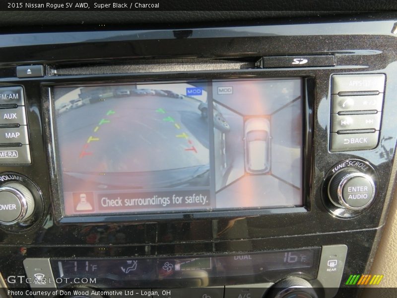 Super Black / Charcoal 2015 Nissan Rogue SV AWD