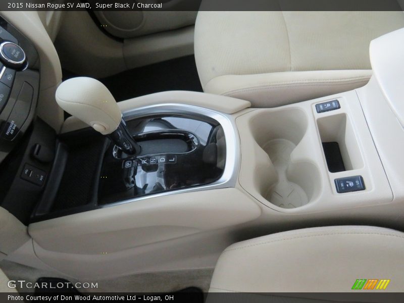 Super Black / Charcoal 2015 Nissan Rogue SV AWD