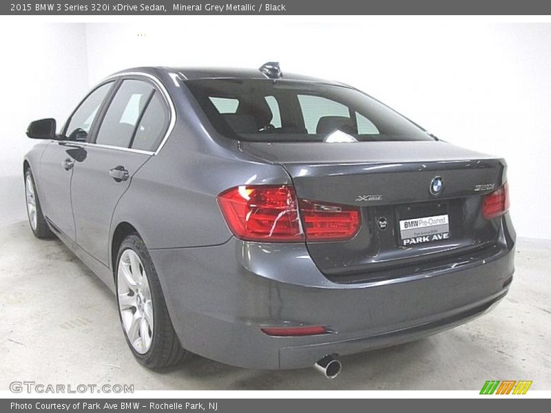 Mineral Grey Metallic / Black 2015 BMW 3 Series 320i xDrive Sedan