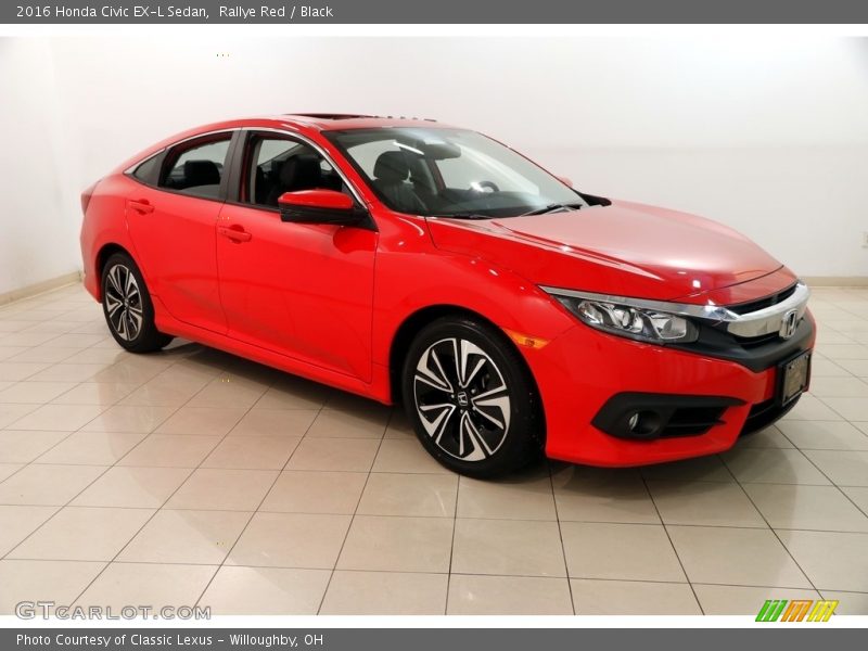 Rallye Red / Black 2016 Honda Civic EX-L Sedan