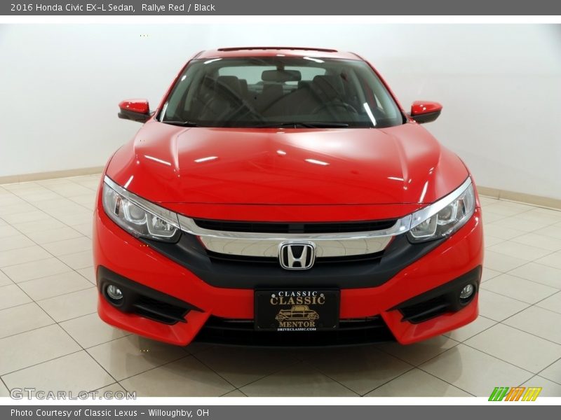 Rallye Red / Black 2016 Honda Civic EX-L Sedan