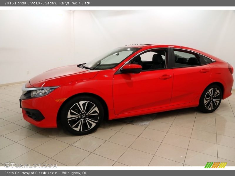 Rallye Red / Black 2016 Honda Civic EX-L Sedan