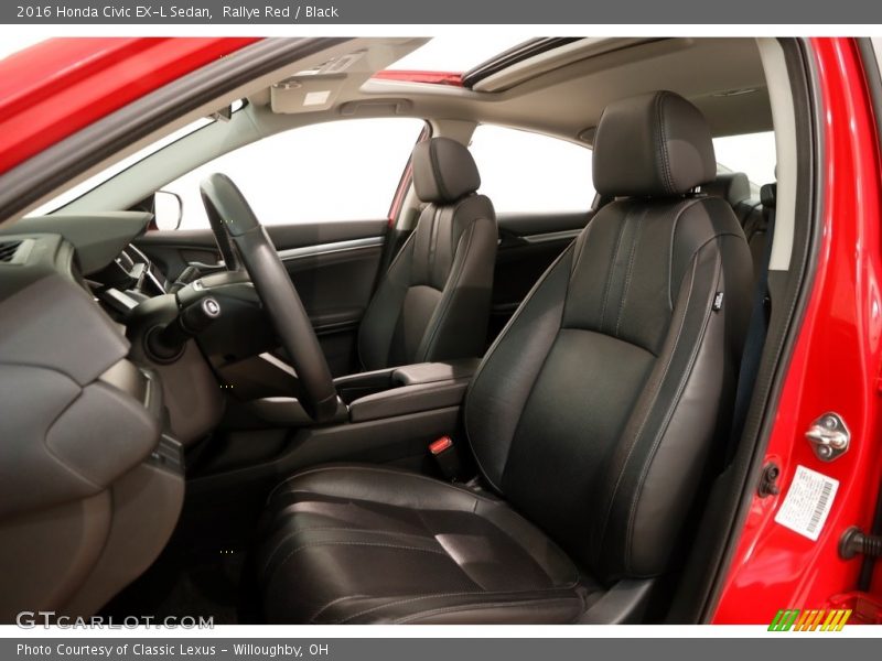 Rallye Red / Black 2016 Honda Civic EX-L Sedan