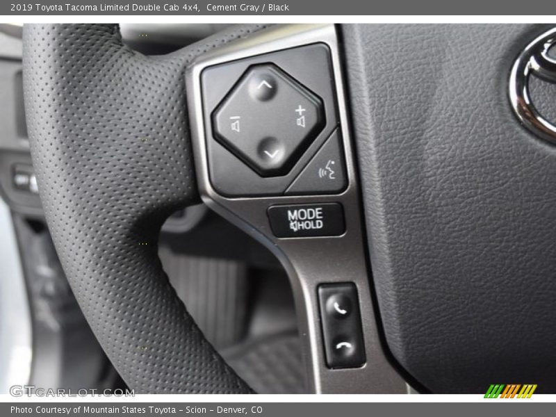 Cement Gray / Black 2019 Toyota Tacoma Limited Double Cab 4x4