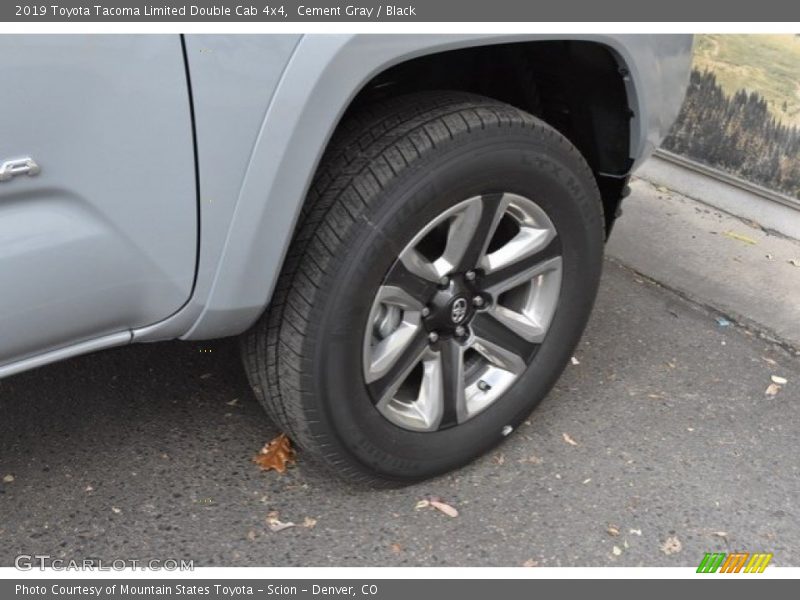Cement Gray / Black 2019 Toyota Tacoma Limited Double Cab 4x4